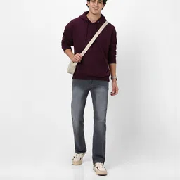 Mast & Harbour Men Solid Hooded Oversized Cotton Anti Odour Sweatshirt-picture-35