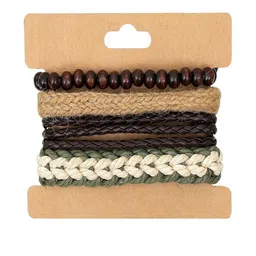 Jewelgenics Men Multi Leather Bracelet image 3