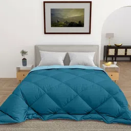 CHICERY Teal Heavy Winter Single Bed Comforter image 1