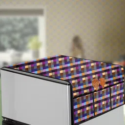 The Furnishing Tree Blue Plastic Refrigerator Cover-picture-13