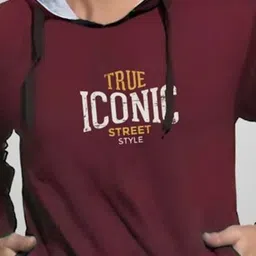 REYA Men Printed Hooded Sweatshirt image 4