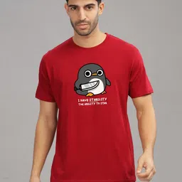 INDISSH Men Graphic Printed Round Neck Cotton T-shirt-picture-6