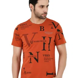 SAGEWARE Typography Printed Round Neck Cotton T-shirt-picture-33