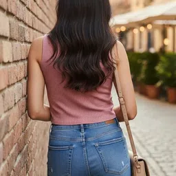 RAHI TRENDZ Tropical Woollen Crop Top image 2