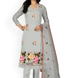 Maroosh Floral Embroidered Unstitched Dress Material-picture-35