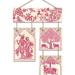 ArtVibes Multicoloured Wood Kalamkari Art Wall Hanging image 2