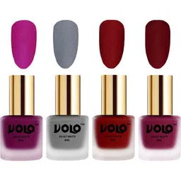 VOLO Set Of 4 Velvet Matte Nail Polish - 8 ml Each - 14 - 20 - 22 - 25 image 1
