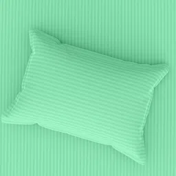 home expressions Green Striped Satin 210 TC Single Bedsheet 150 m X 229 m image 3