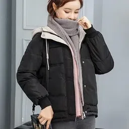 DressBerry Women Colourblocked Puffer Jacket-image-18