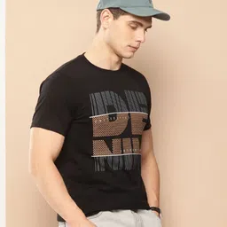 INVICTUS Typography Printed Round Neck Short Sleeves Cotton T-shirt-picture-37
