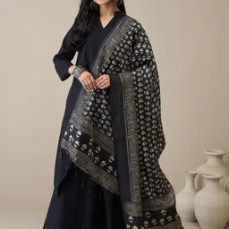 InWeave Floral Printed Tasselled Dupatta-picture-27