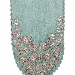 Fashion Throw Green & Red Printed Jacquard 2 Piece Sofa Cover image 5