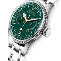 DOUBLERUN Men Stainless Steel Bracelet Style Analogue Multi Function Watch H05N25001 image 3