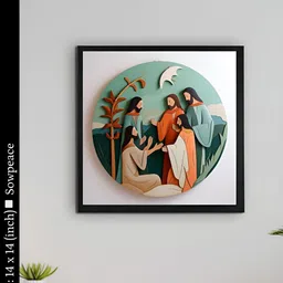 SOWPEACE White & Green 1 Piece Canvas Other Wall Photographs-picture-15