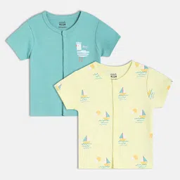 MINI KLUB Boys Pack Of 2 Innerwear Vests image 1