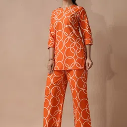 Anouk Rustic Women Printed Pure Cotton Co-Ords image 3