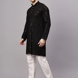 granthy Men Embellished Sequinned Kurta-picture-36