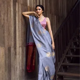 Flosive Woven Design Zari Art Silk Banarasi Saree-picture-26