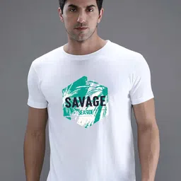 Moda Rapido Typography Printed Round Neck Cotton T-shirt-picture-40