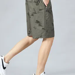 HERE&NOW Men Graphic Printed Cotton Shorts image 4
