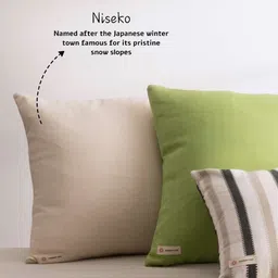 Copper-Red White Square Cushion Covers image 3