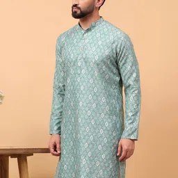 TREEMODA Men Geometric Kurta image 5