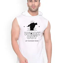 Fashnobic Men Hooded Neck Gym Vests-image-4