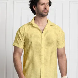 FILO HEVIS Men Relaxed Semi Sheer Casual Shirt-picture-16