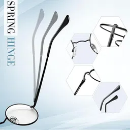 Arzonai Unisex Black Lens & Black Round Sunglasses with UV Protected Lens image 3