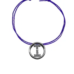 Digital Dress Room Silver Plated American Diamond Studded Thread Rakhi image 2