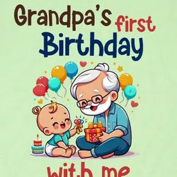 Arvesa Grandpa's First Firthday With Me Printed Bodysuit image 3