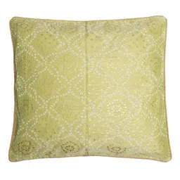 Mryga Green Ethnic Motifs Square Cushion Covers image 2