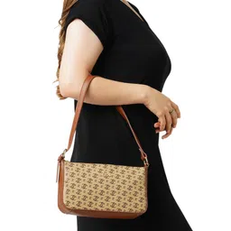 Lavie Brand Logo Printed Ember Structured Shoulder Bag-picture-42