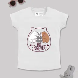 YK X Minute Mirth Infant Girls We Bare Bears Printed Pure Cotton T-shirt-picture-58