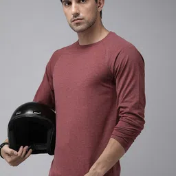 The Roadster Lifestyle Co. Men Raglan Long Sleeves Solid T-shirt-picture-52