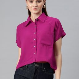 Cottinfab Fringed Raglan Sleeves Shirt Style Top-picture-31