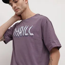 The Roadster Life Co. Typography Puff Printed Relaxed Fit Pure Cotton T-shirt-picture-35