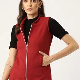 BRINNS Women Maroon Tailored Jacket-image-68
