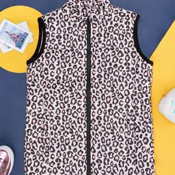 Pantaloons Junior Girls Off White Pink Tailored Jacket-picture-27