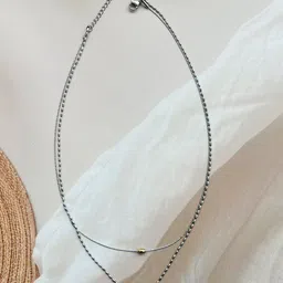 MYKI Silver-Plated Hunky Stainless Steel Minimal Chain-picture-14