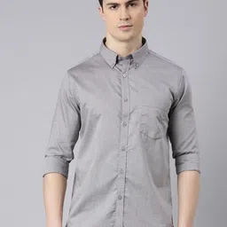 Bushirt Smart Slim Fit Spread Pure Cotton Casual Shirt-picture-25