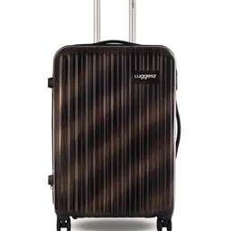Luggero Striped Hard-Sided Medium Trolley Bag Suitcase image 4