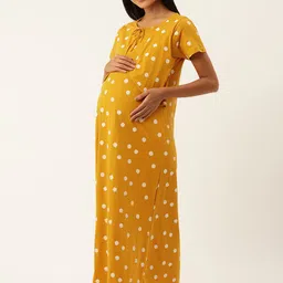 Nejo Maternity Printed Cotton Maxi Nightdress image 5