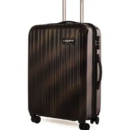 Luggero Striped Hard-Sided Medium Trolley Bag Suitcase image 2