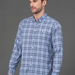 Red Tape Men Tartan Checks Opaque Checked Casual Shirt image 5