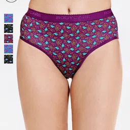 Bodycare Women Set of 6 Assorted Printed Hipster Briefs 17000-6PCS image 1
