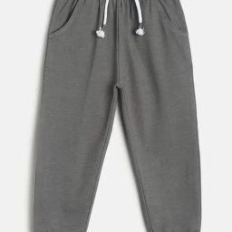 MINIKLUB Kids Grey Solid Joggers-picture-9