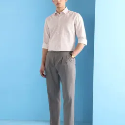 Arrow Pink Geometric Slim Fit Shirt-image-90