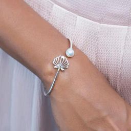Shaya 92.5 Sterling Silver Pearl in the Sea Shell Bracelet for Women-picture-10