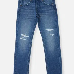Pepe Jeans Boys Blue Distressed Jeans-image-54